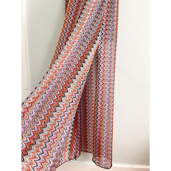 Ramy Brook | Daphne Zigzag Halter Maxi Dress | Soho Multi | Sz 16 - Picture 4 of 12